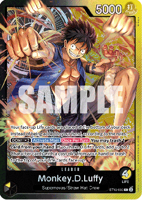 Carte One Piece Monkey D. Luffy ST13-003 L