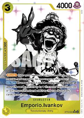 Carte One Piece Emporio Ivankov ST13-005 R ALT ART