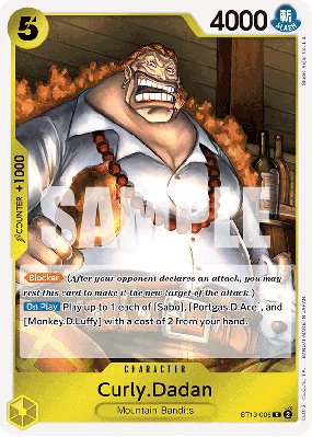 Carte One Piece Curly Dadan ST13-006 C