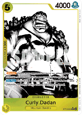 Carte One Piece Curly Dadan ST13-006 C ALT ART