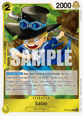 Carte One Piece Sabo ST13-007 C