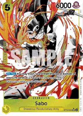 Carte One Piece Sabo ST13-008 SR ALT ART