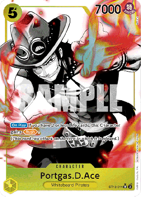 Carte One Piece Portgas D. Ace ST13-011 SR ALT ART