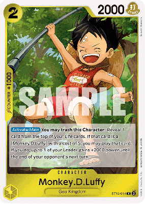 Carte One Piece Monkey D. Luffy ST13-014 C