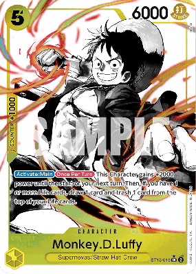 Carte One Piece Monkey D. Luffy ST13-015 SR ALT ART