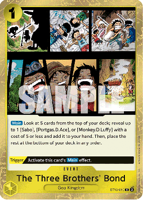Carte One Piece The Three Brothers' Bond ST13-019 C