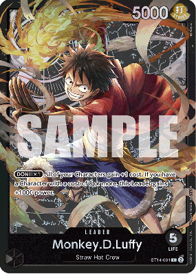 Carte One Piece Monkey D. Luffy ST14-001 L