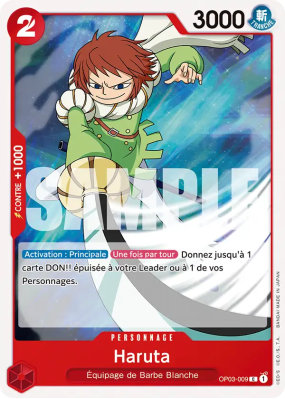 Carte One Piece Haruta OP03-009 C ST15