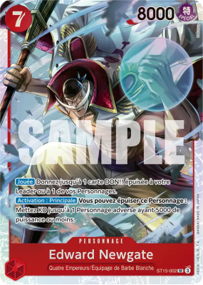 Carte One Piece Edward Newgate ST15-002 SR