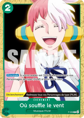 Carte One Piece Où souffle le vent P-058 P ST16