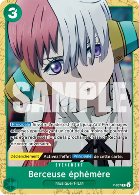 Carte One Piece Berceuse éphémère P-057 P ST16
