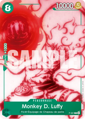 Carte One Piece Monkey D. Luffy P-061 P ST16