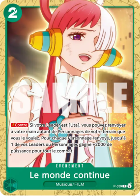 Carte One Piece Le monde continue P-059 P ST16