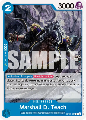 Carte One Piece Marshall D. Teach ST17-005 C