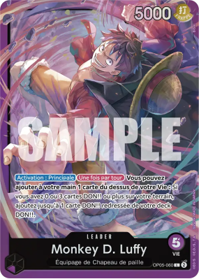 Carte One Piece Monkey D. Luffy OP05-060 L ST18
