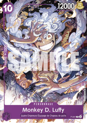 Carte One Piece Monkey D. Luffy P-041 P ST18