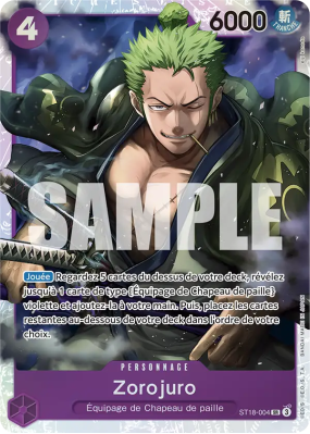 Carte One Piece Zorojuro ST18-004 SR