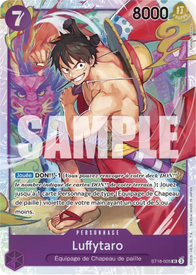 Carte One Piece Luffytaro ST18-005 SR