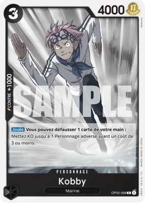 Carte One Piece Kobby OP02-098 R ST19