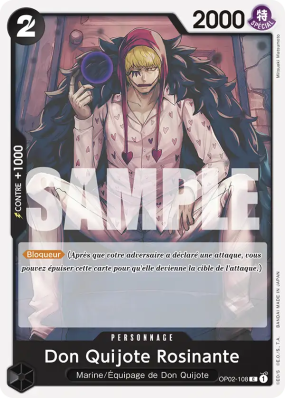 Carte One Piece Don Quijote Rosinante OP02-108 C ST19