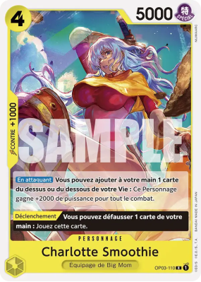 Carte One Piece Charlotte Smoothie OP03-110 R ST20