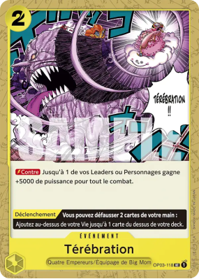 Carte One Piece Térébration OP03-118 UC ST20