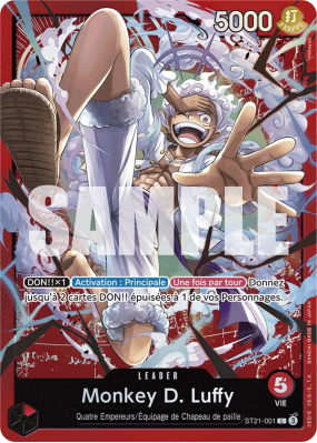 Carte One Piece Monkey D. Luffy ST21-001 L