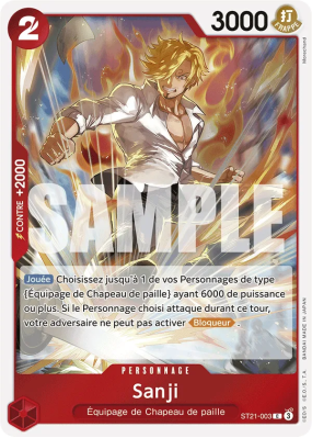 Carte One Piece Sanji ST21-003 C