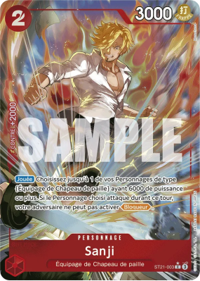 Carte One Piece Sanji ST21-003 C ALT ART