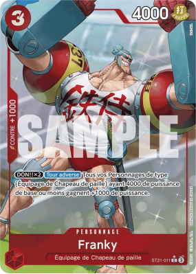 Carte One Piece Franky ST21-011 C ALT ART