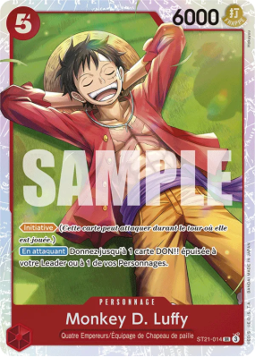 Carte One Piece Monkey D. Luffy ST21-014 SR