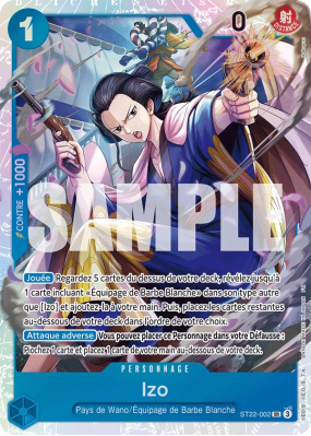 Carte One Piece Izo ST22-002 SR
