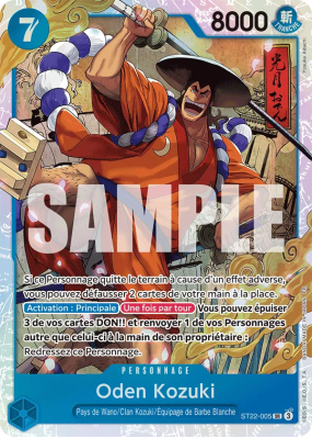 Carte One Piece Oden Kozuki ST22-005 SR