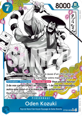 Carte One Piece Oden Kozuki ST22-005 SR ALT ART