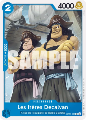 Carte One Piece Les frères Decalvan ST22-008 C