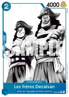 Carte One Piece Les frères Decalvan ST22-008 C ALT ART