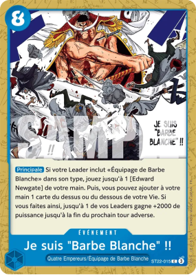 Carte One Piece Je suis "Barbe Blanche" !! ST22-015 C