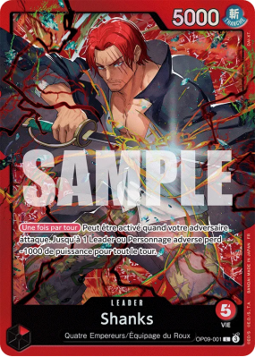 Carte One Piece Shanks OP09-001 L ST23