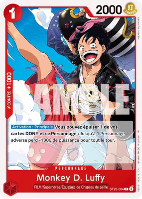 Carte One Piece Monkey D. Luffy ST23-004 C