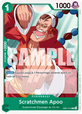 Carte One Piece Scratchmen Apoo EB01-015 R ST24