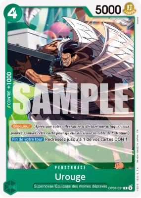 Carte One Piece Urouge OP07-021 R ST24