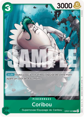 Carte One Piece Coribou OP07-025 C ST24