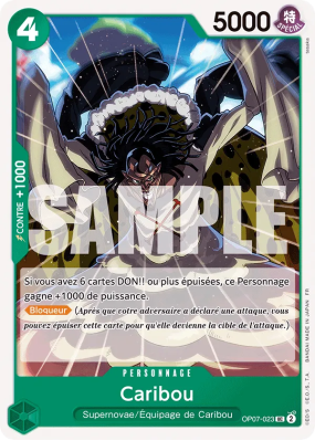 Carte One Piece Caribou OP07-023 UC ST24