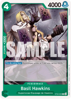 Carte One Piece Basil Hawkins ST24-003 C