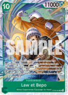 Carte One Piece Law et Bepo ST24-004 SR