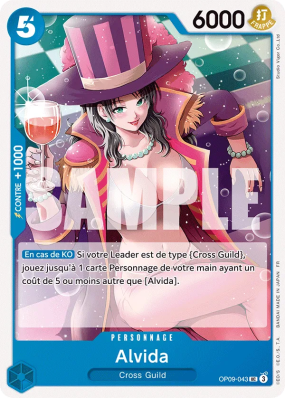 Carte One Piece Alvida OP09-043 UC ST25
