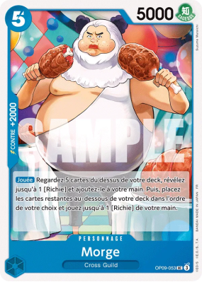 Carte One Piece Morge OP09-053 UC ST25