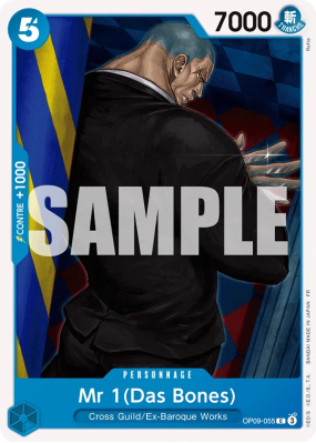 Carte One Piece Mr 1 (Das Bones) OP09-055 C ST25