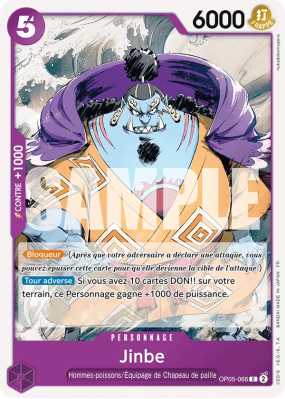 Carte One Piece Jinbe OP05-066 C ST26