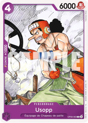 Carte One Piece Usopp OP09-063 C ST26